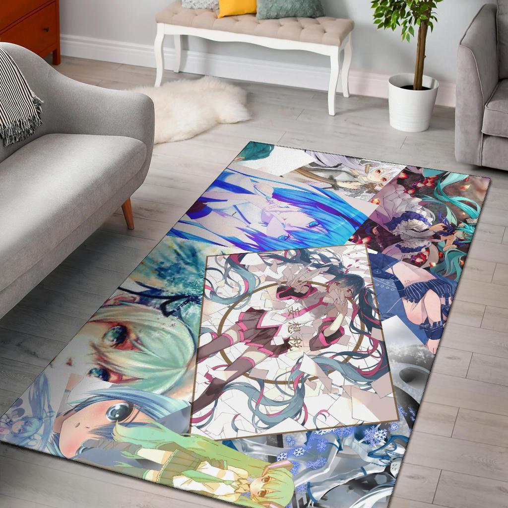 Vocaloid Hatsune Miku Area Rectangle Rug
