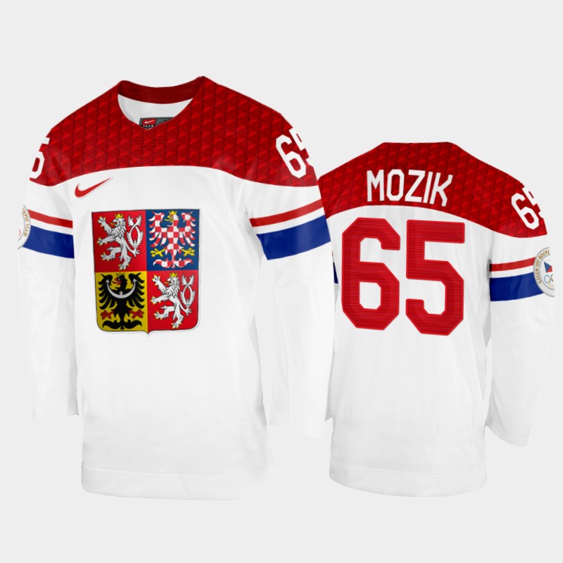 Vojtech Mozik Czech Republic White Home Jersey 2022 Winter Olympics
