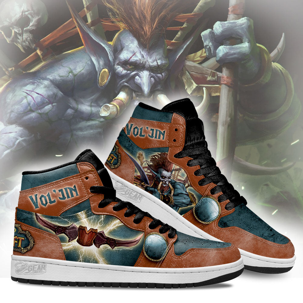 Vol���jin World of Warcraft JD Sneakers Shoes For Fans, Air Jordan Hightop