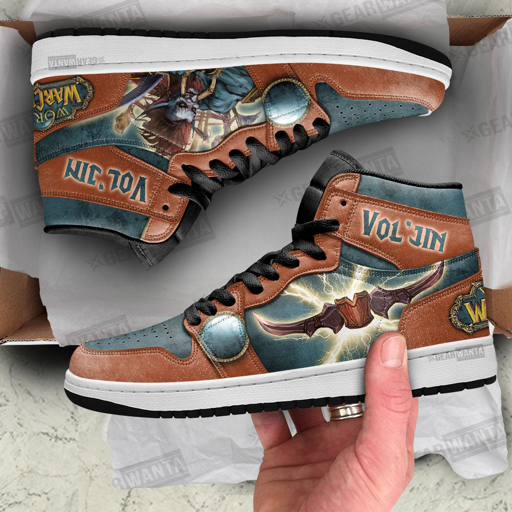 Vol���jin World of Warcraft JD Sneakers Shoes For Fans, Air Jordan Hightop