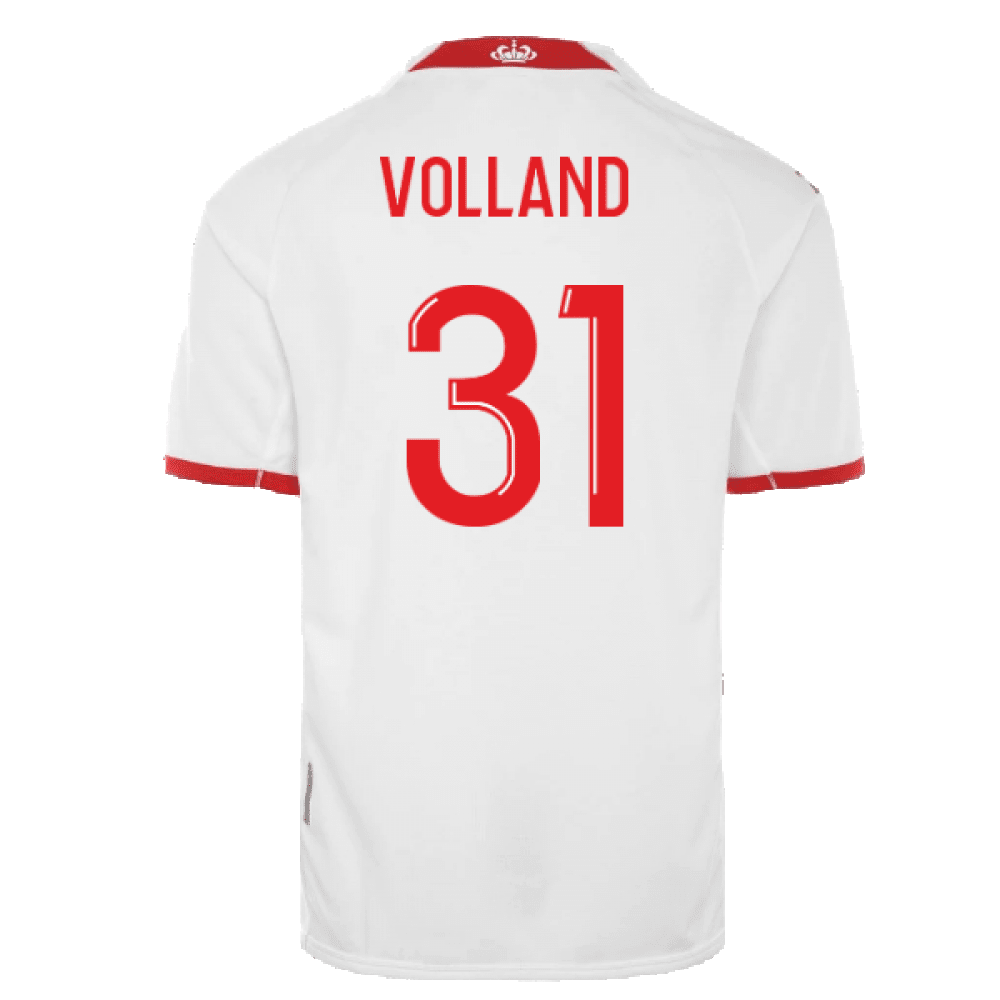 Volland 31 AS Monaco 2022/23 Home Player Soccer Jersey – White
