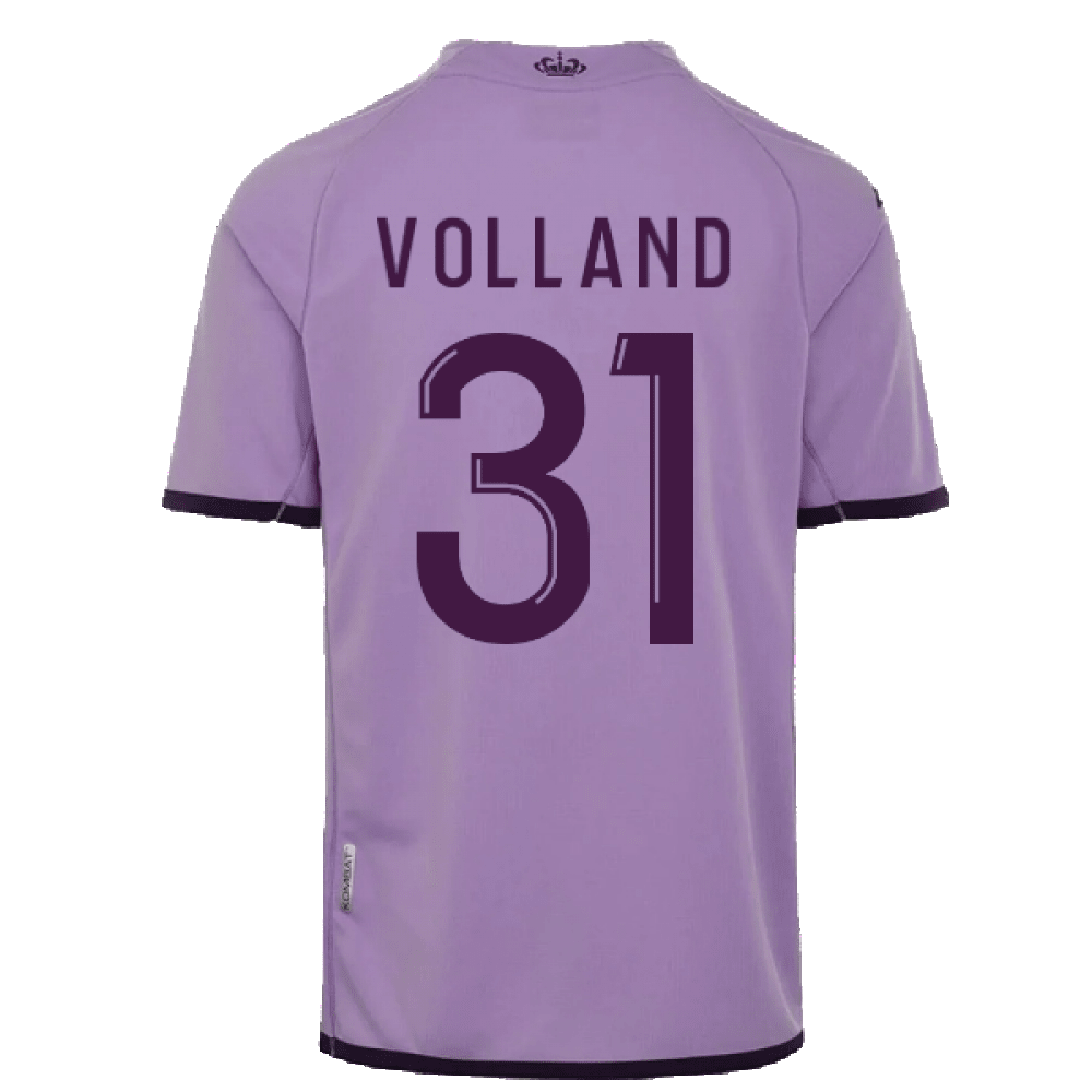 Volland 31 AS Monaco 2022/23 Third Player Soccer Jersey – Purple