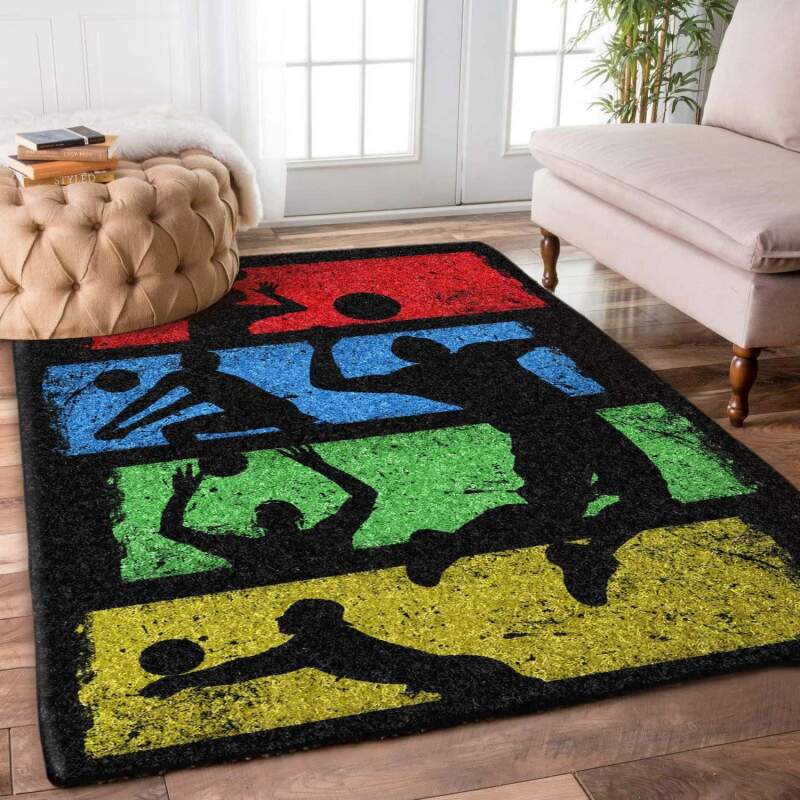 Volleyball Rectangle Rug