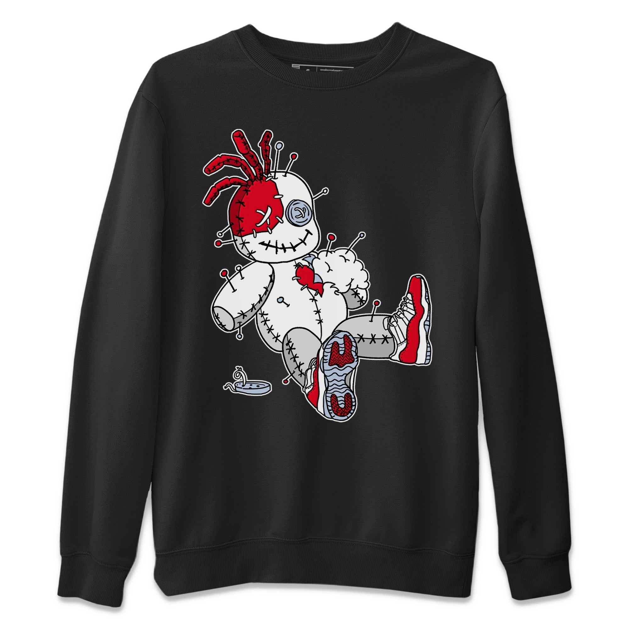 Voodoo Doll Unisex Sweater – Air Jordan 11 Cherry, Sneakers Matching Sweater