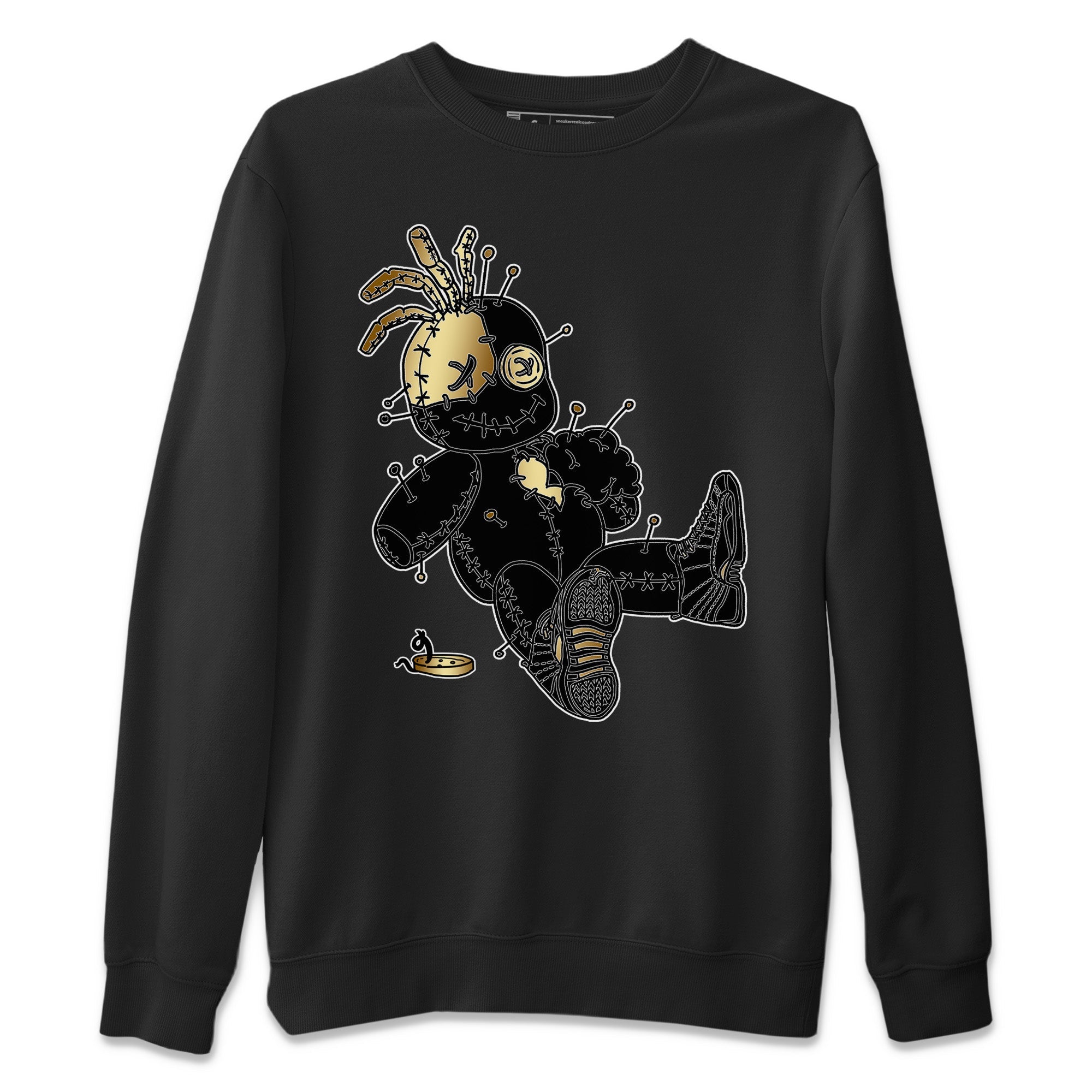 Voodoo Doll Unisex Sweater – Air Jordan 12 Black Taxi, Sneakers Matching Sweater