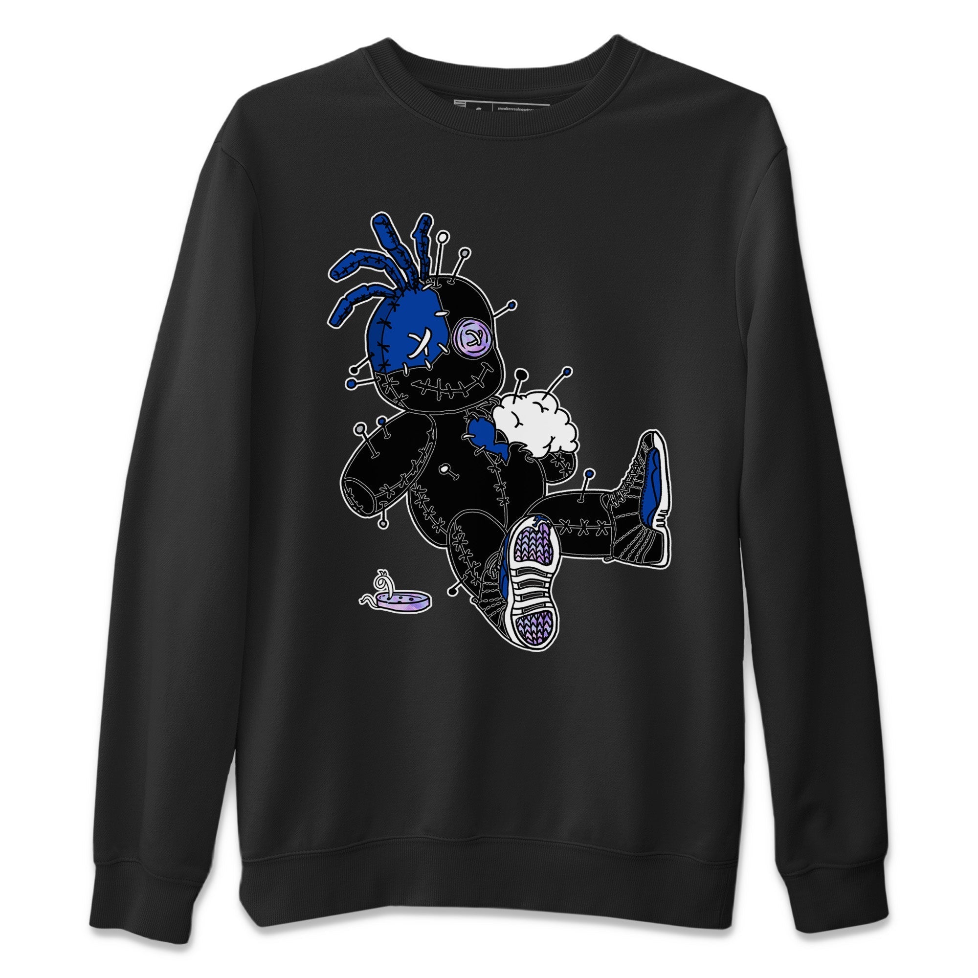 Voodoo Doll Unisex Sweater – Air Jordan 12 Hyper Royal, Sneakers Matching Sweater