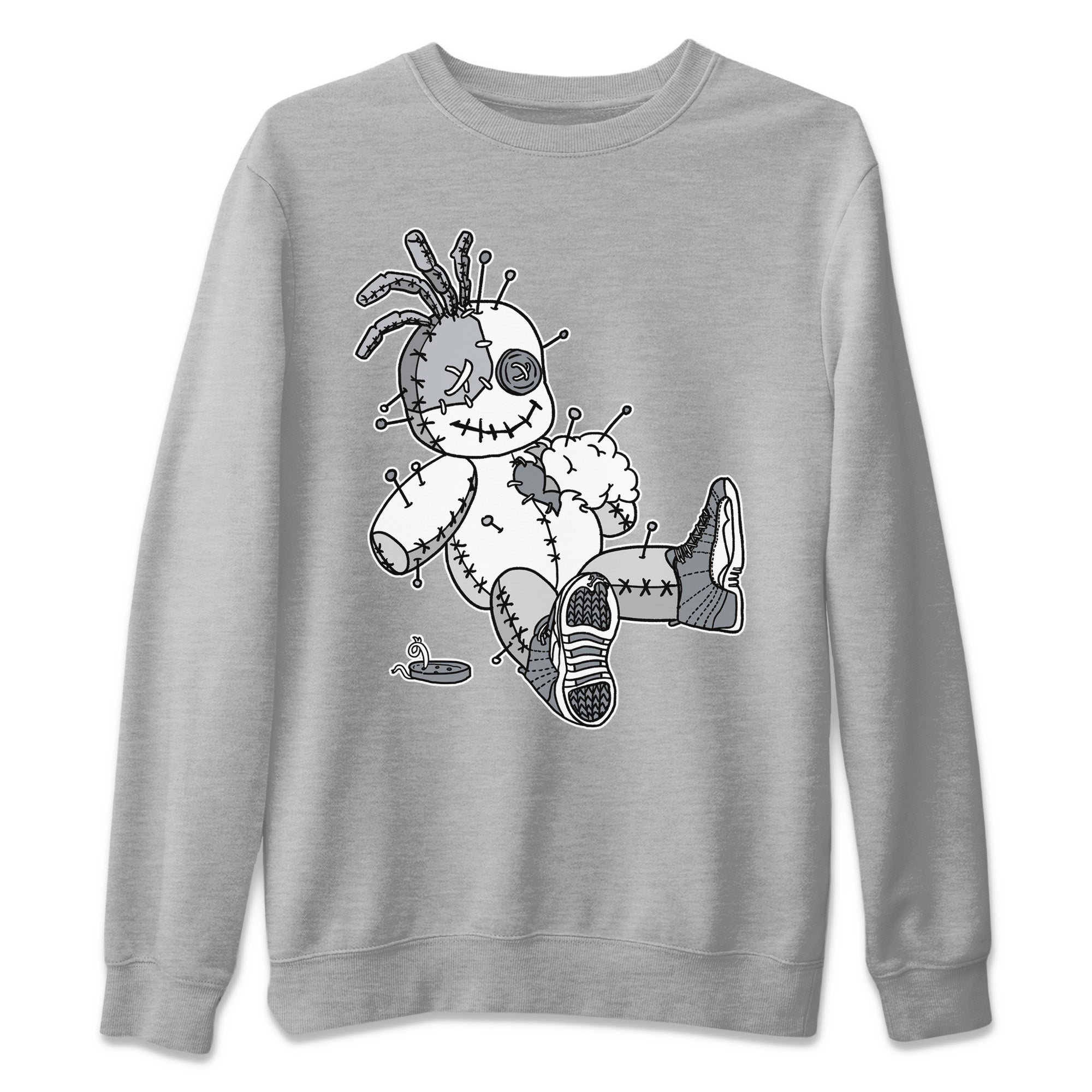 Voodoo Doll Unisex Sweater – Air Jordan 12 Stealth, Sneakers Matching Sweater