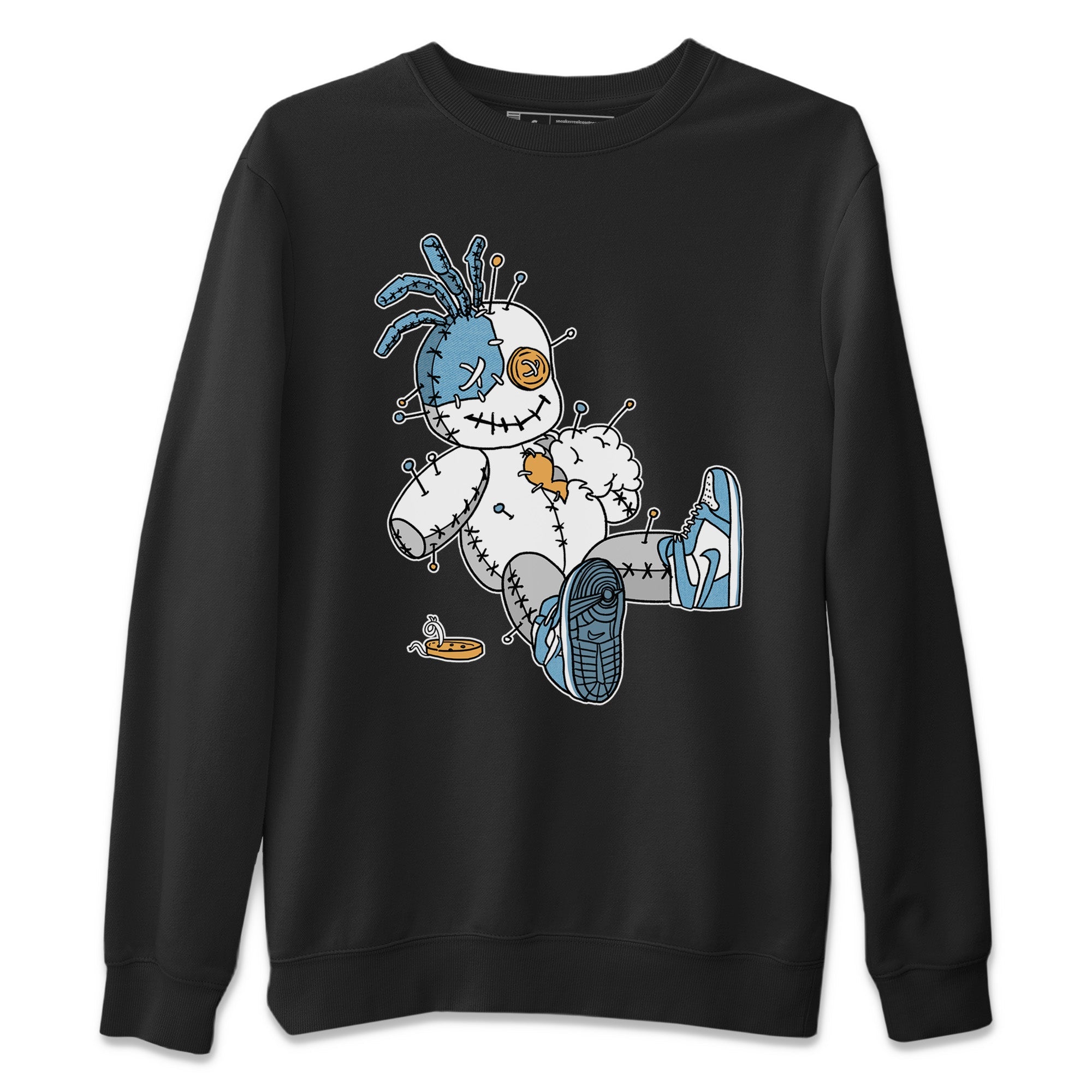 Voodoo Doll Unisex Sweater – Air Jordan 1 Denim, Sneakers Matching Sweater