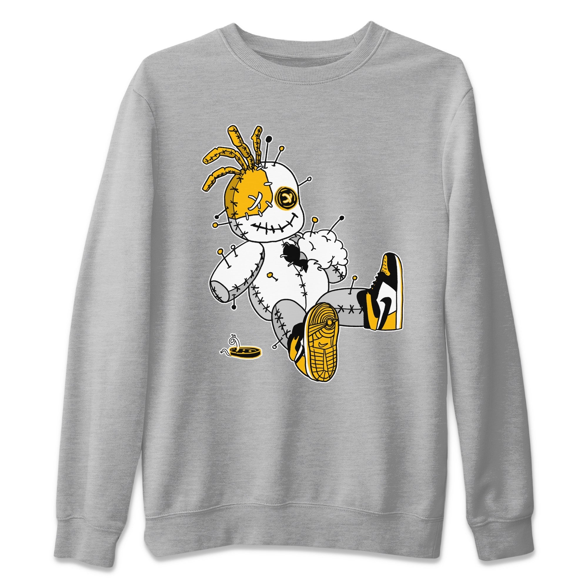 Voodoo Doll Unisex Sweater – Air Jordan 1 Taxi, Sneakers Matching Sweater