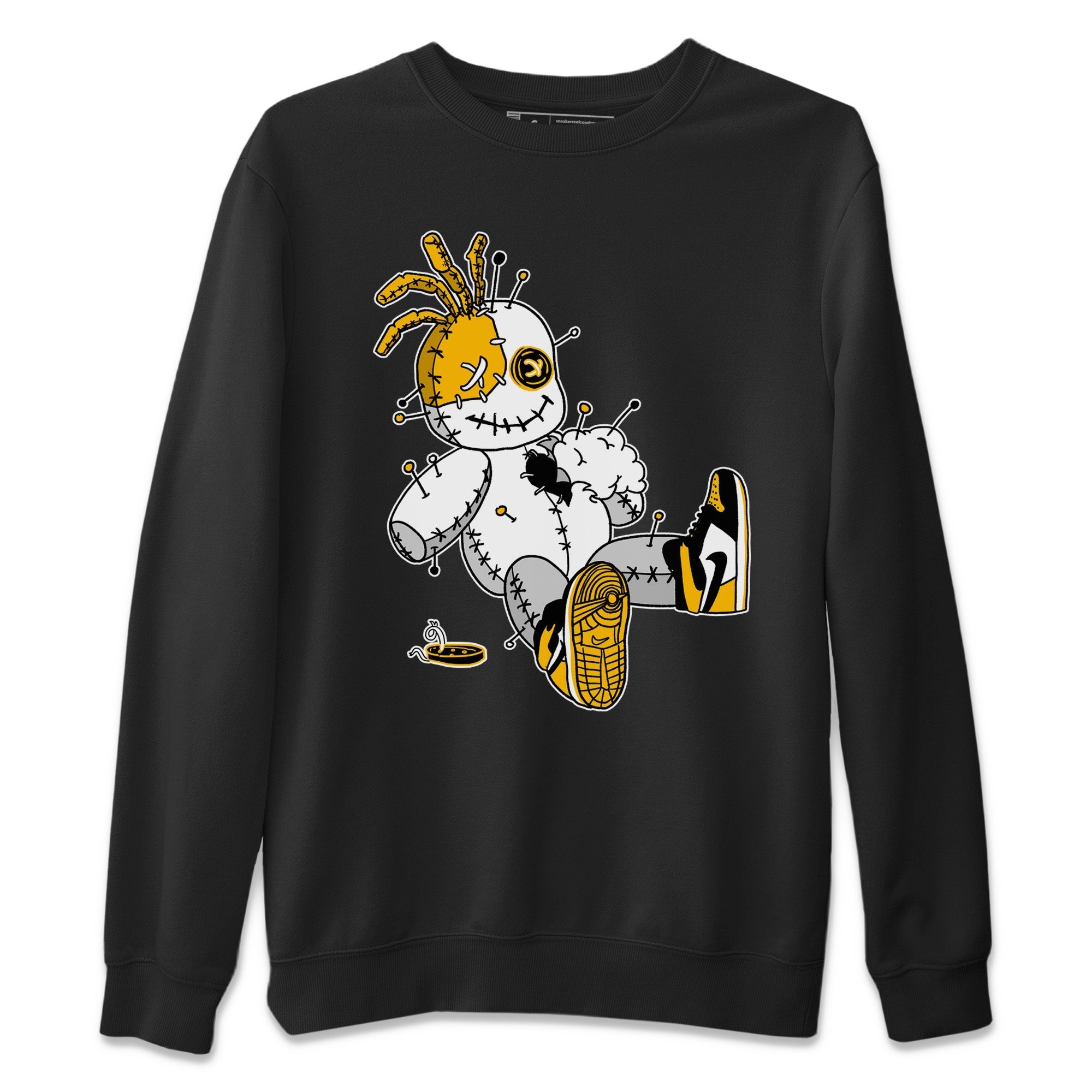 Voodoo Doll Unisex Sweater – Air Jordan 1 Taxi, Sneakers Matching Sweater