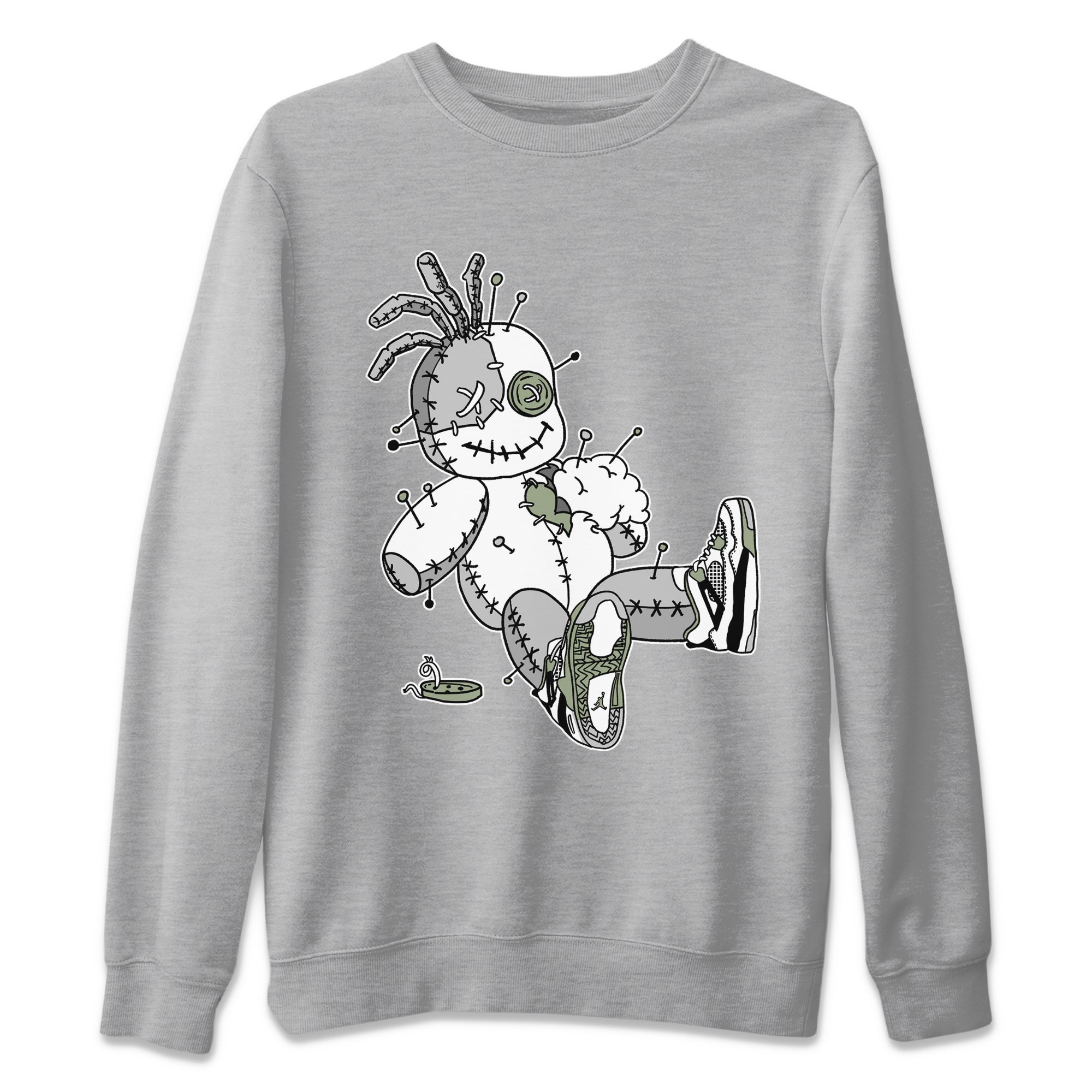 Voodoo Doll Unisex Sweater – Air Jordan 4 Seafoam, Sneakers Matching Sweater