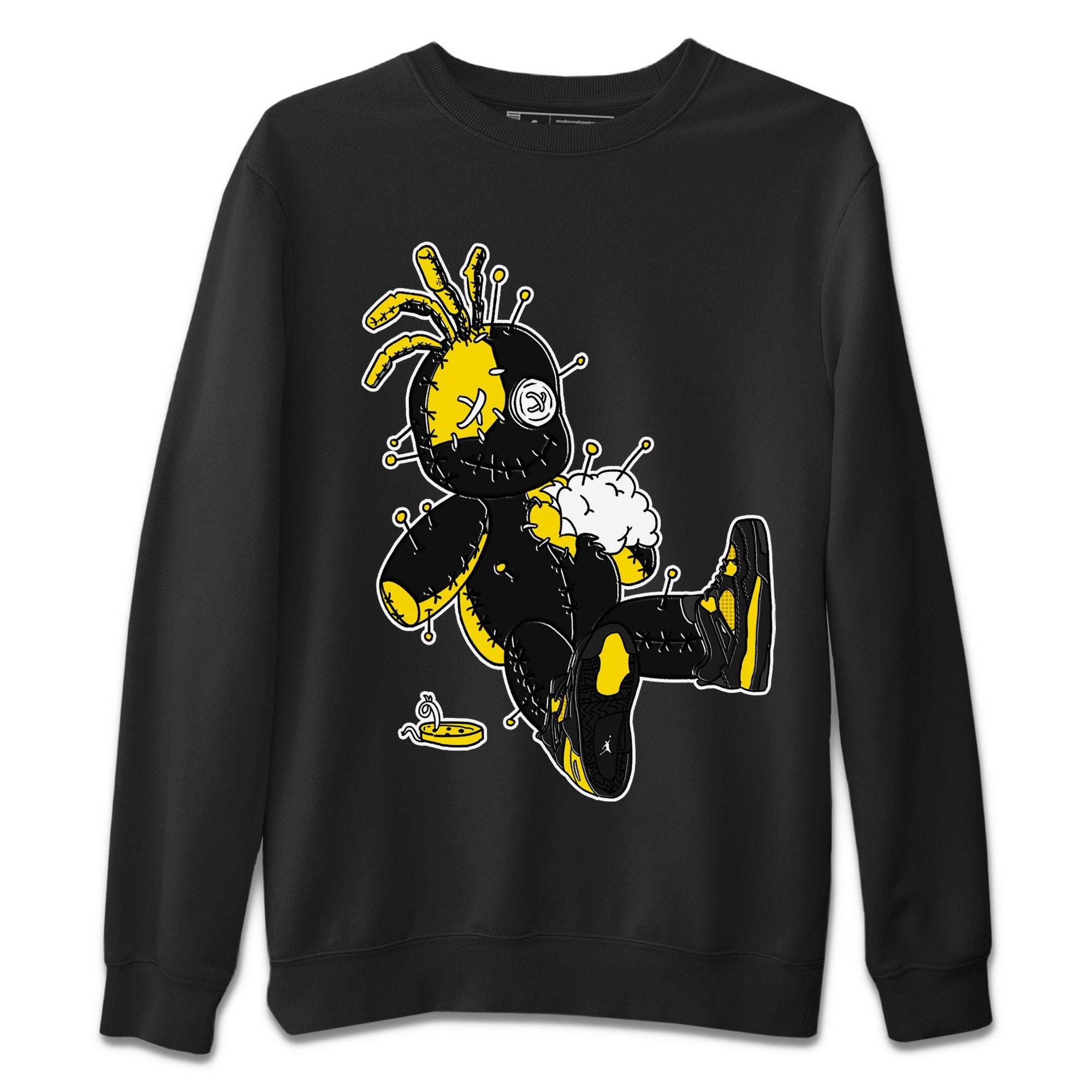 Voodoo Doll Unisex Sweater – Air Jordan 4 Thunder, Sneakers Matching Sweater