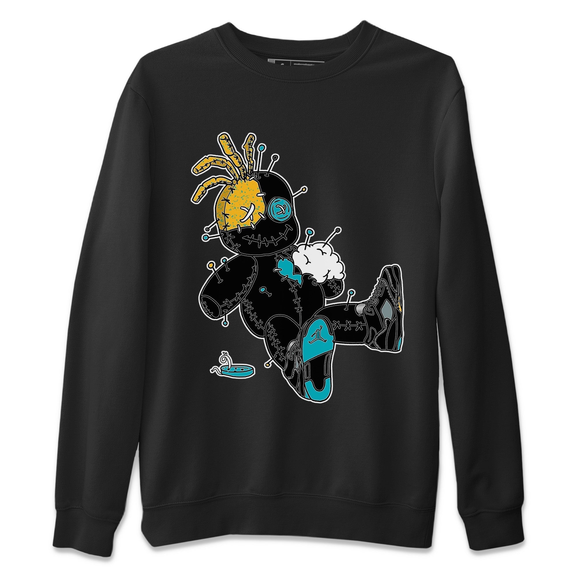 Voodoo Doll Unisex Sweater – Air Jordan 5 Aqua, Sneakers Matching Sweater