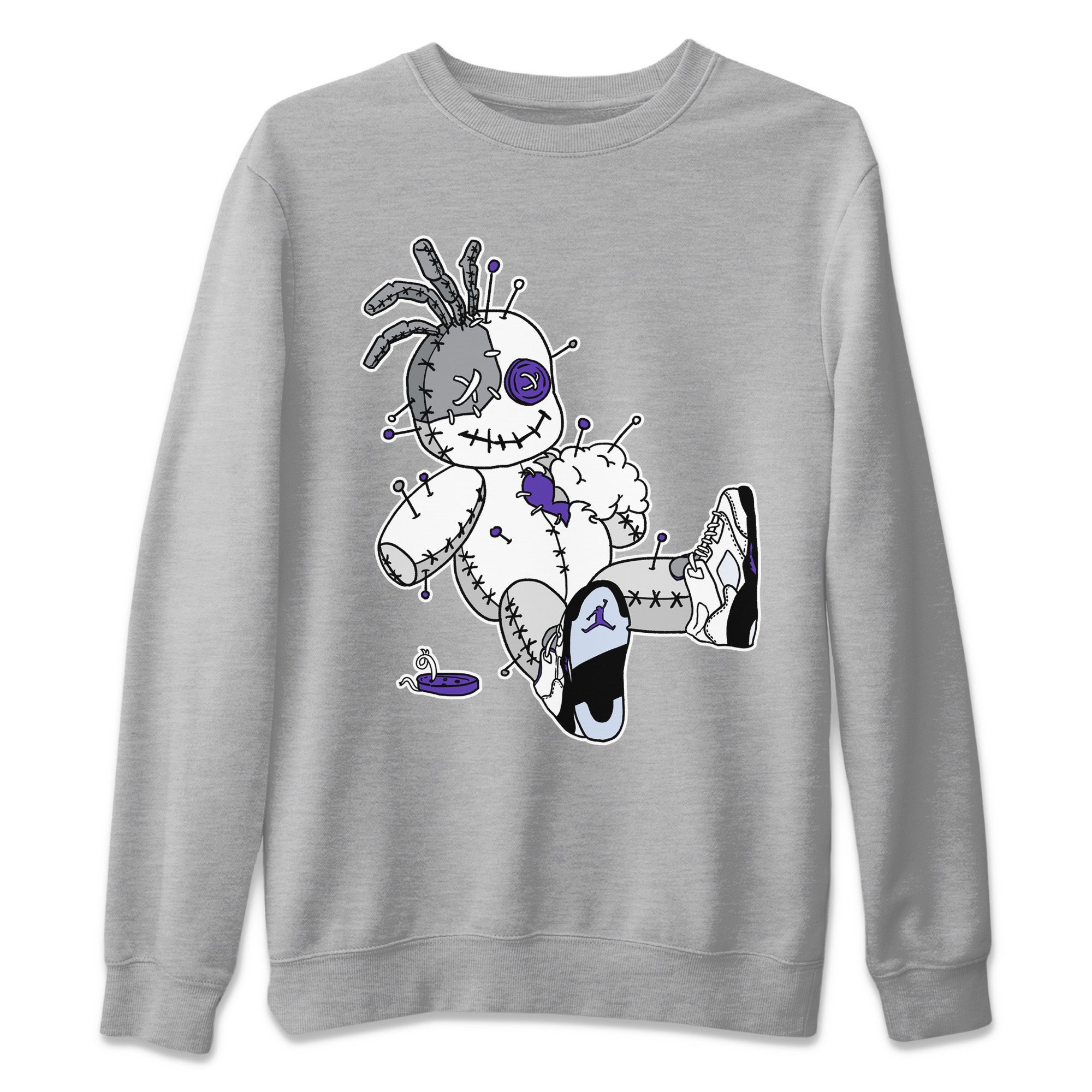 Voodoo Doll Unisex Sweater – Air Jordan 5 Concord, Sneakers Matching Sweater