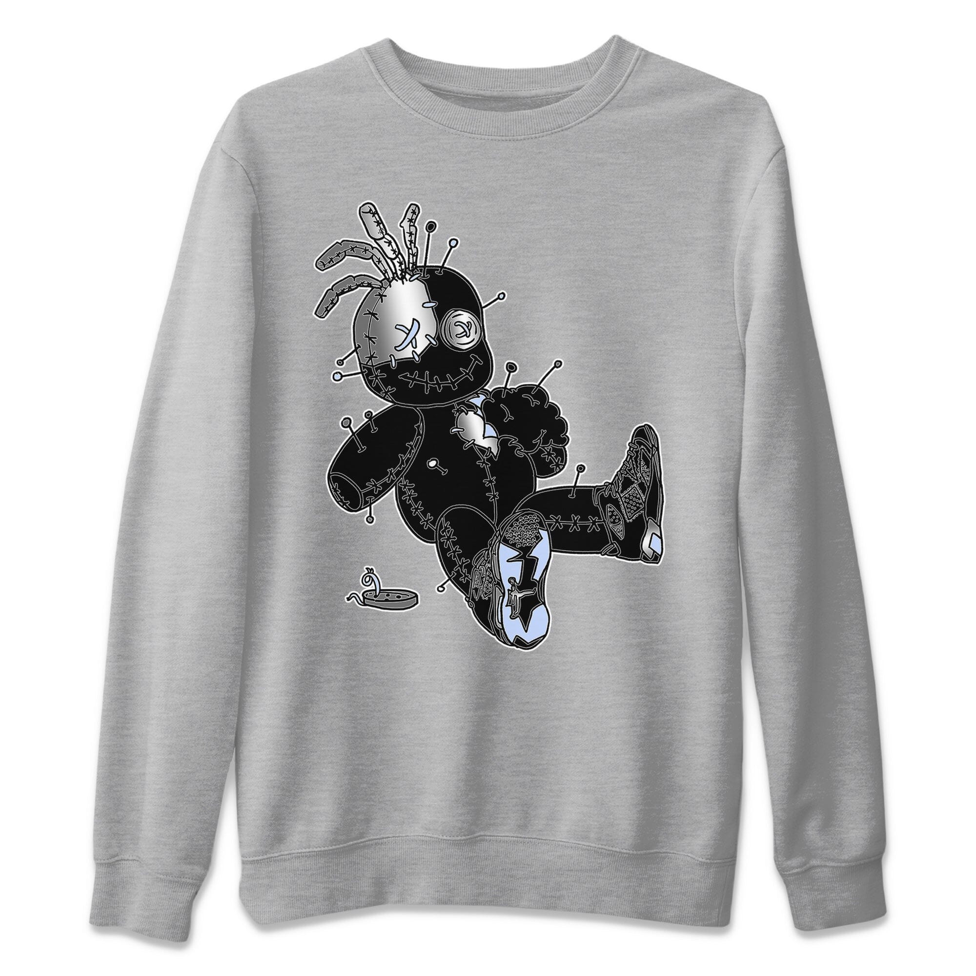 Voodoo Doll Unisex Sweater – Air Jordan 6 Chrome, Sneakers Matching Sweater