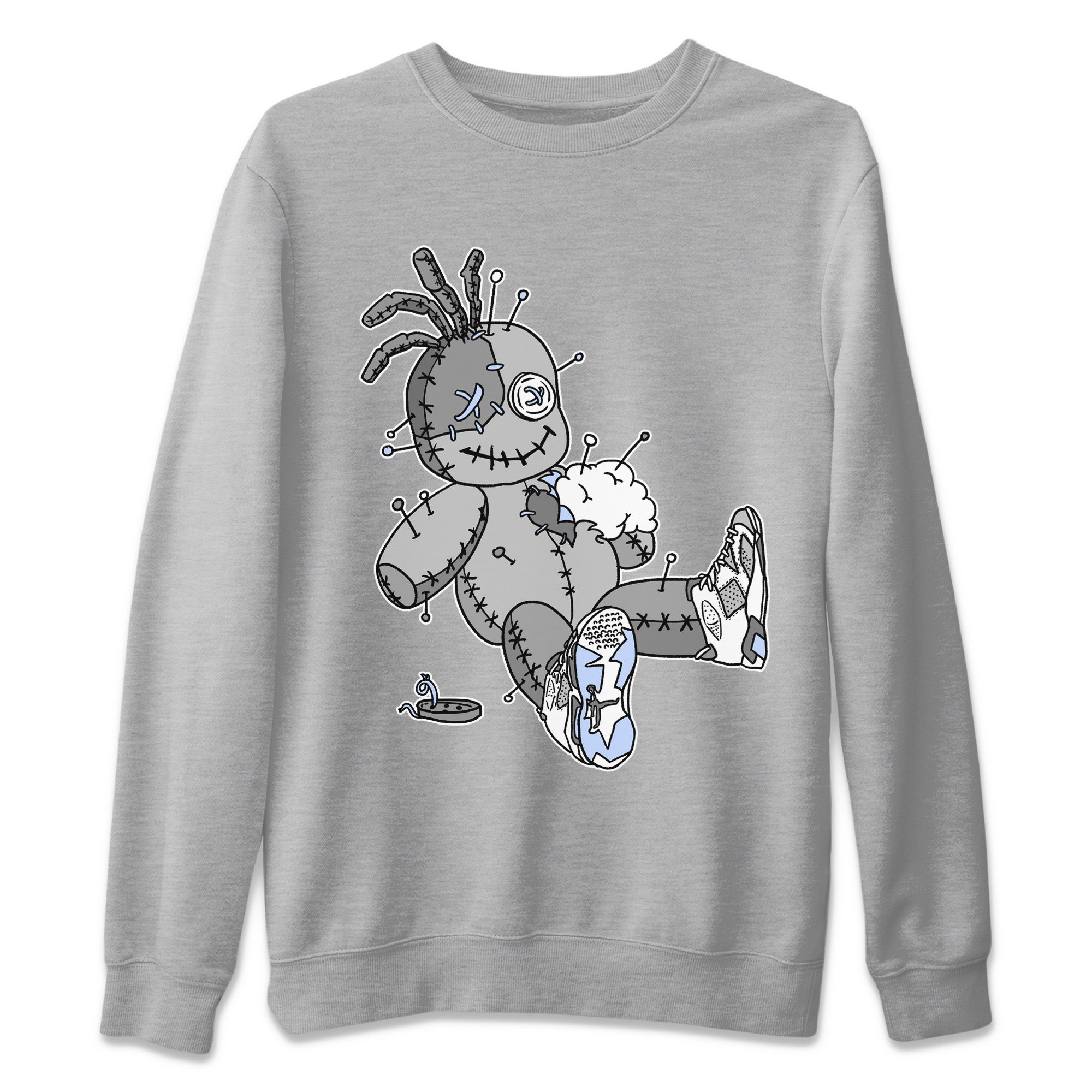 Voodoo Doll Unisex Sweater – Air Jordan 6 Cool Grey, Sneakers Matching Sweater