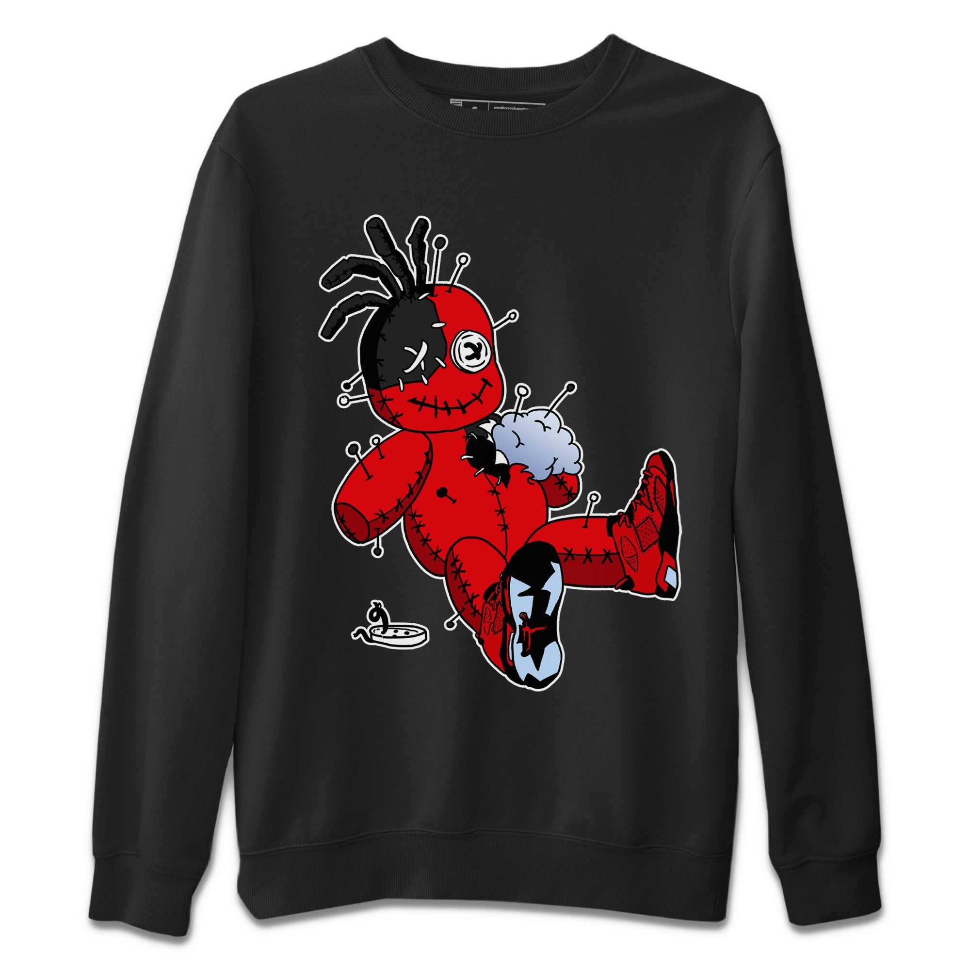 Voodoo Doll Unisex Sweater – Air Jordan 6 Toro Bravo, Sneakers Matching Sweater