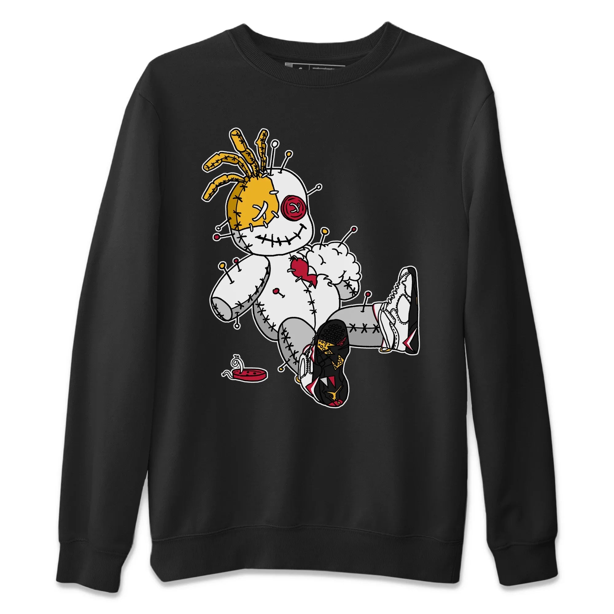Voodoo Doll Unisex Sweater – Air Jordan 7 Cardinal, Sneakers Matching Sweater