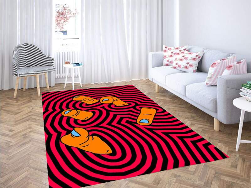 Vsco Red Backgrounds Carpet Rectangle Rug