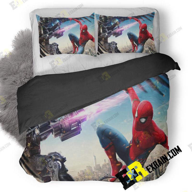 Vulture And Spiderman Homecoming 3D Customized Duvet Cover Bedding Set