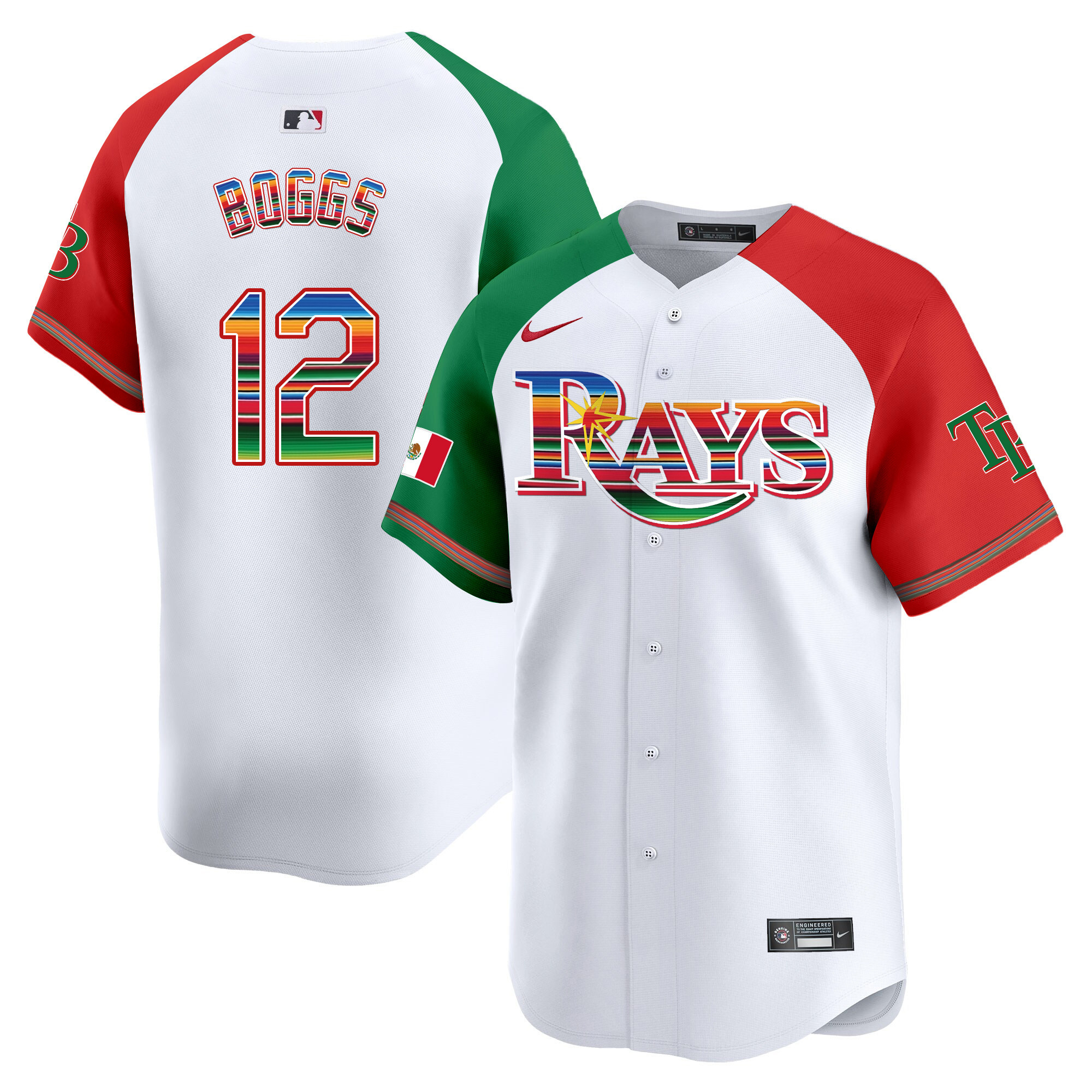 Wade Boggs Men's Tampa Bay Rays Mexico Vapor Premier Limited Alternate Jersey - All Stitched