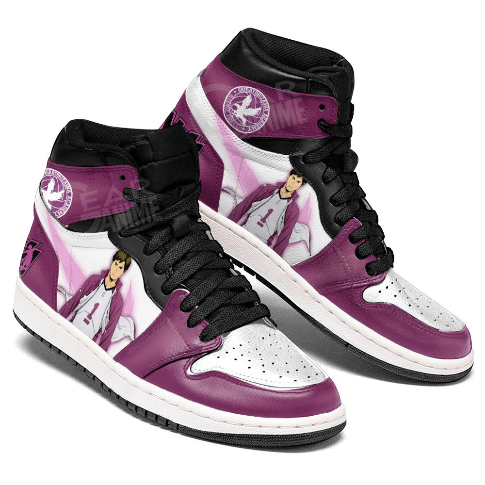Wakatoshi Ushijima JD1s Sneakers Haikyuu Anime Shoes, Air Jordan Hightop
