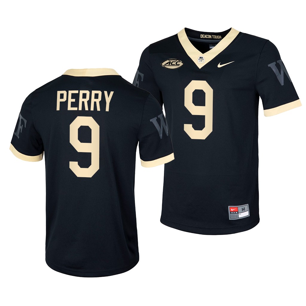 Wake Forest Demon Deacons A.T. Perry #9 Black Untouchable Jersey