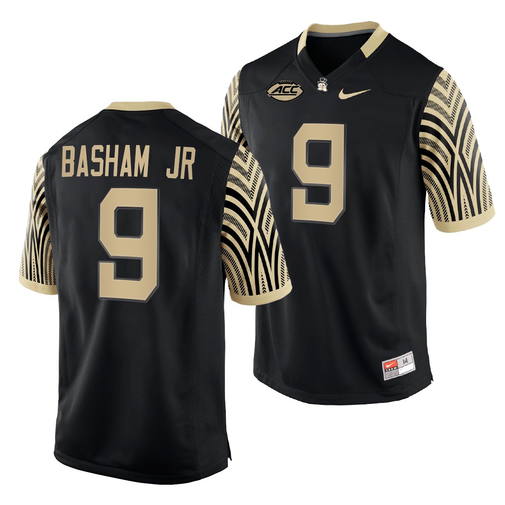 Wake Forest Demon Deacons Carlos Basham Jr. 9 Black College NFL Alumni Jersey Men