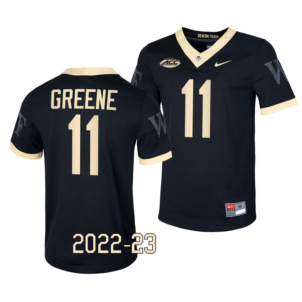 Wake Forest Demon Deacons Donavon Greene Jersey 2022-23 Untouchable Game Black #11 Men's Shirt
