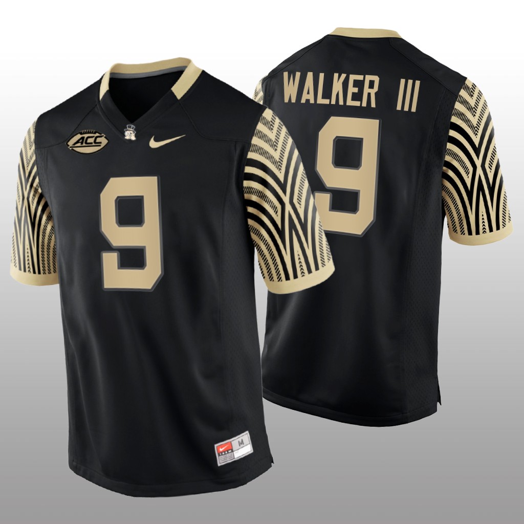 Wake Forest Demon Deacons Kenneth Walker III Black Untouchable Jersey College - Men