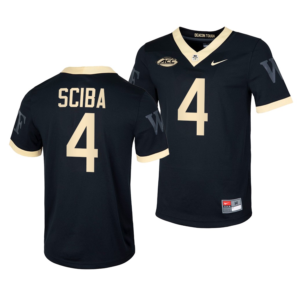 Wake Forest Demon Deacons Nick Sciba #4 Black Untouchable Jersey
