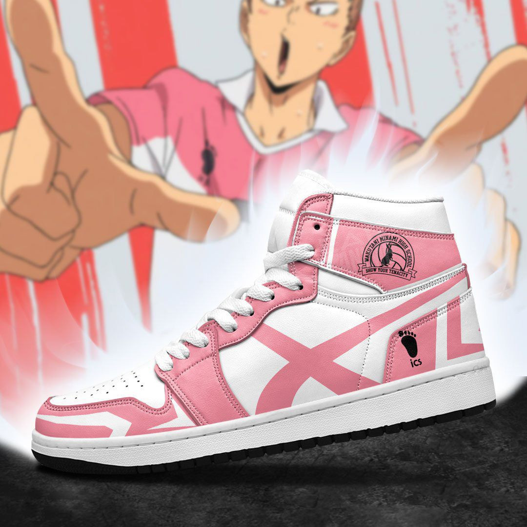 Wakutani Minami High Haikyuu Anime 1 High Top Air Jordan Sneaker, Air Jordan Hightop