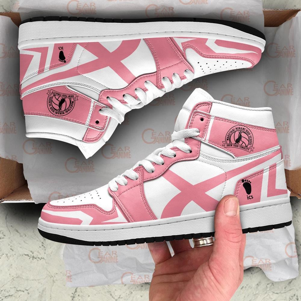 Wakutani Minami High JD1s Sneakers Haikyuu Anime Shoes, Air Jordan Hightop