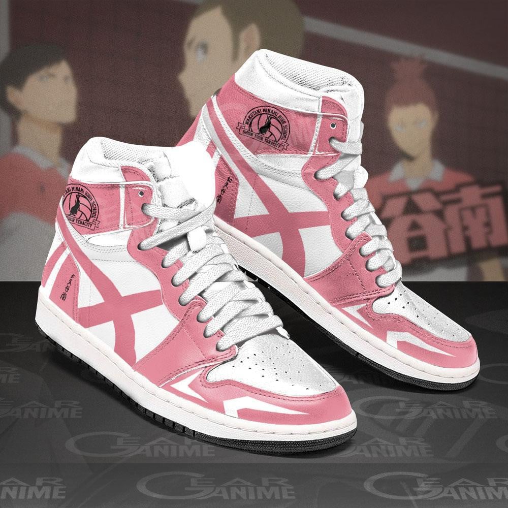 Wakutani Minami High JD1s Sneakers Haikyuu Anime Shoes, Air Jordan Hightop