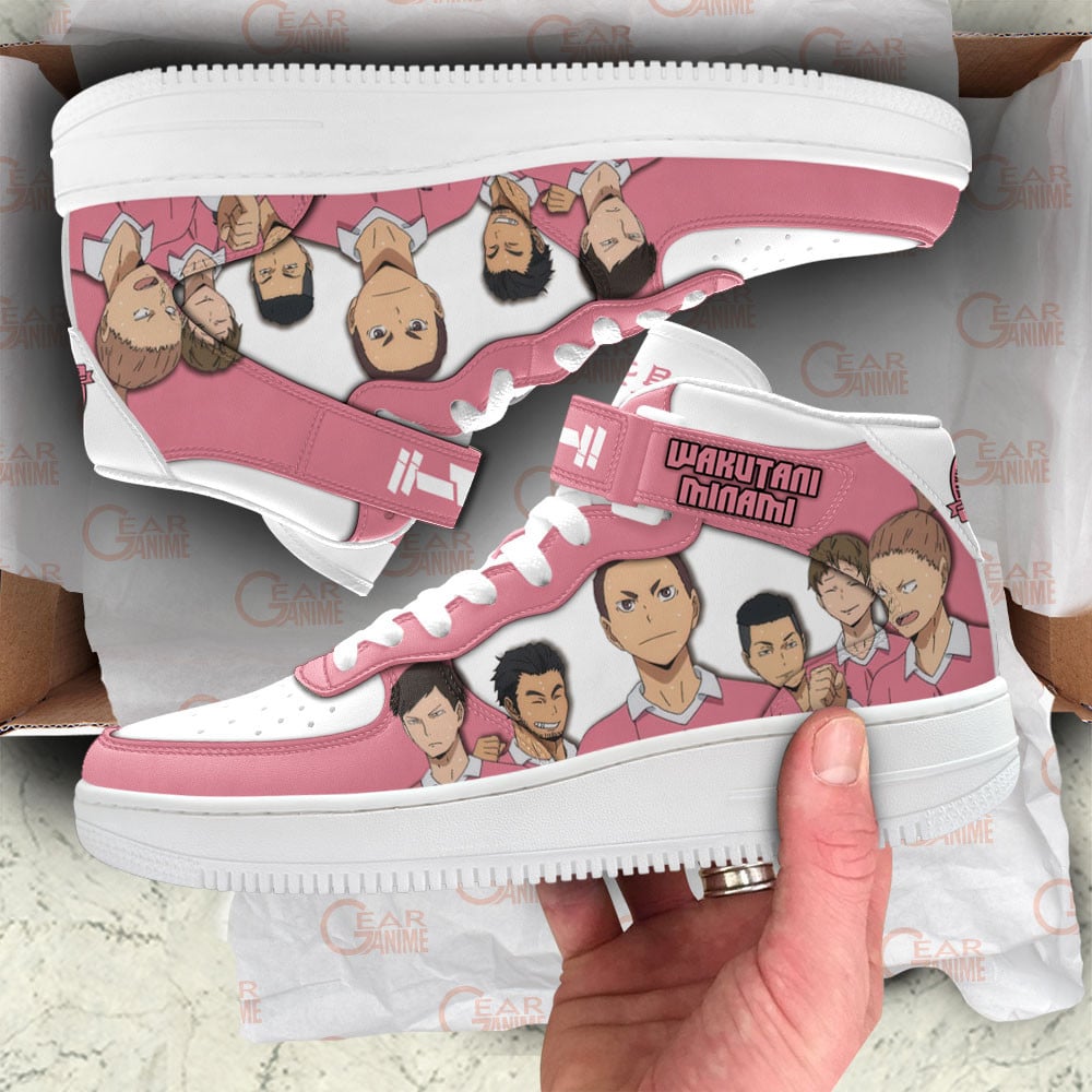Wakutani Minami Sneakers Air Mid Custom Haikyuu Anime Shoes