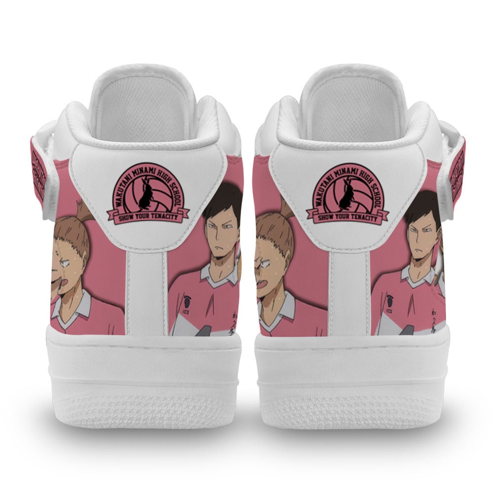 Wakutani Minami Sneakers Air Mid Custom Haikyuu Anime Shoes