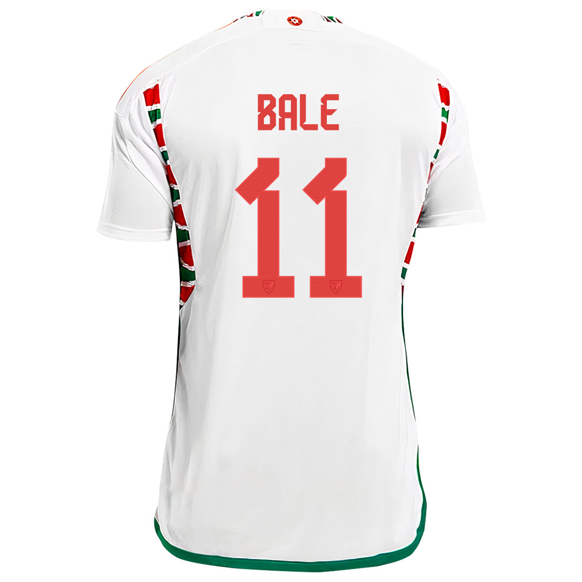 Wales National Team Gareth Bale 11 FIFA World Cup Qatar 2022 Patch Men Soccer Jersey – Away