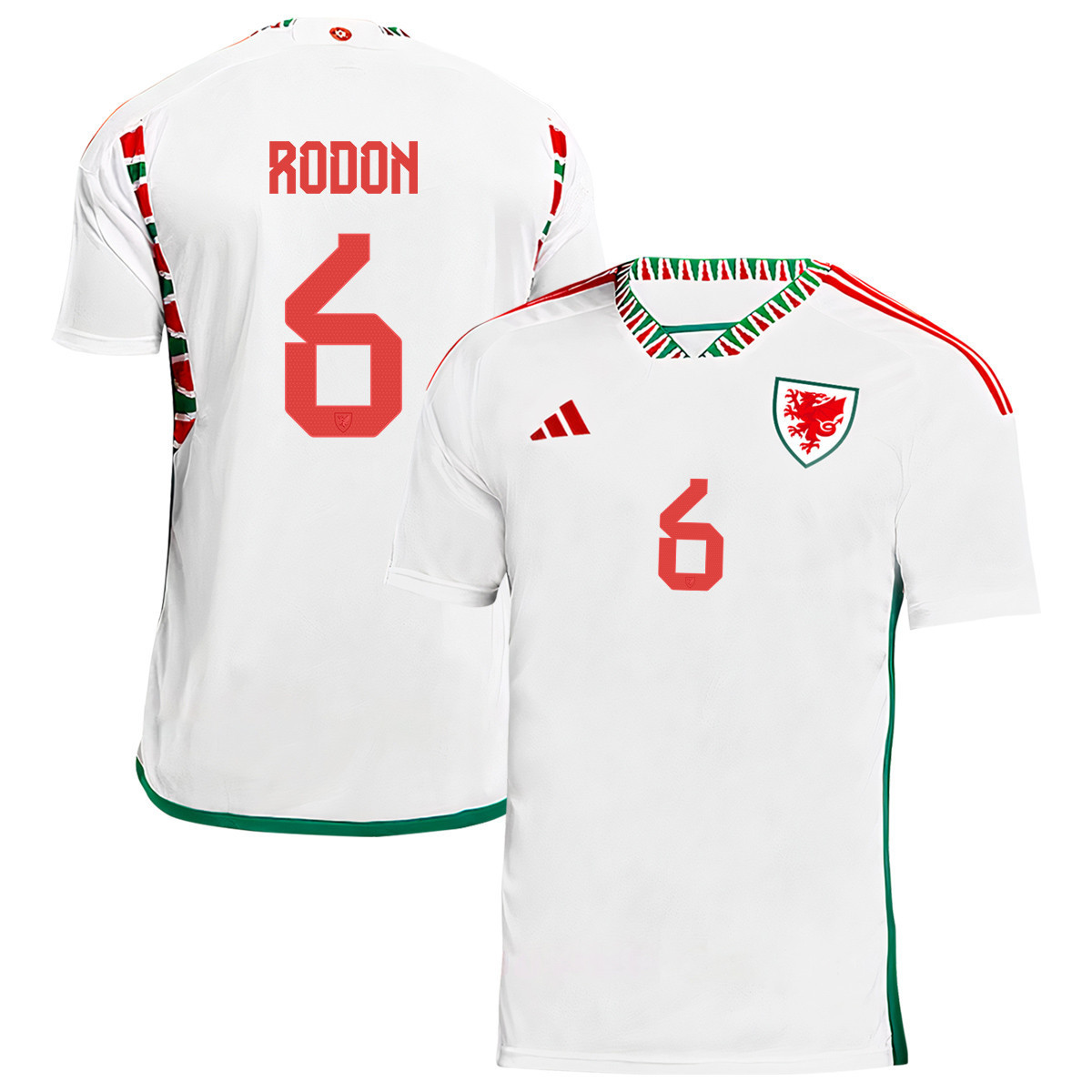 Wales National Team Joe Rodon 6 Qatar World Cup 2022-23 – Away Soccer Jersey
