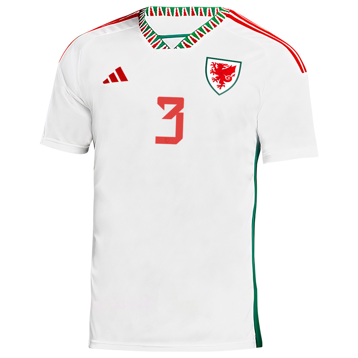 Wales National Team Neco Williams 3 Qatar World Cup 2022-23 – Away Soccer Jersey