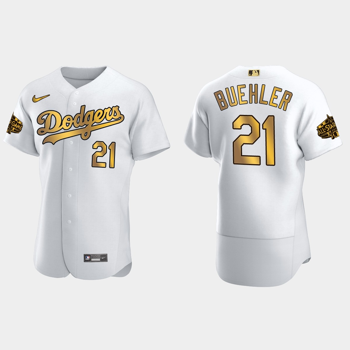 Walker Buehler Los Angeles Dodgers 2022 MLB All-Star Game Jersey - White Gold