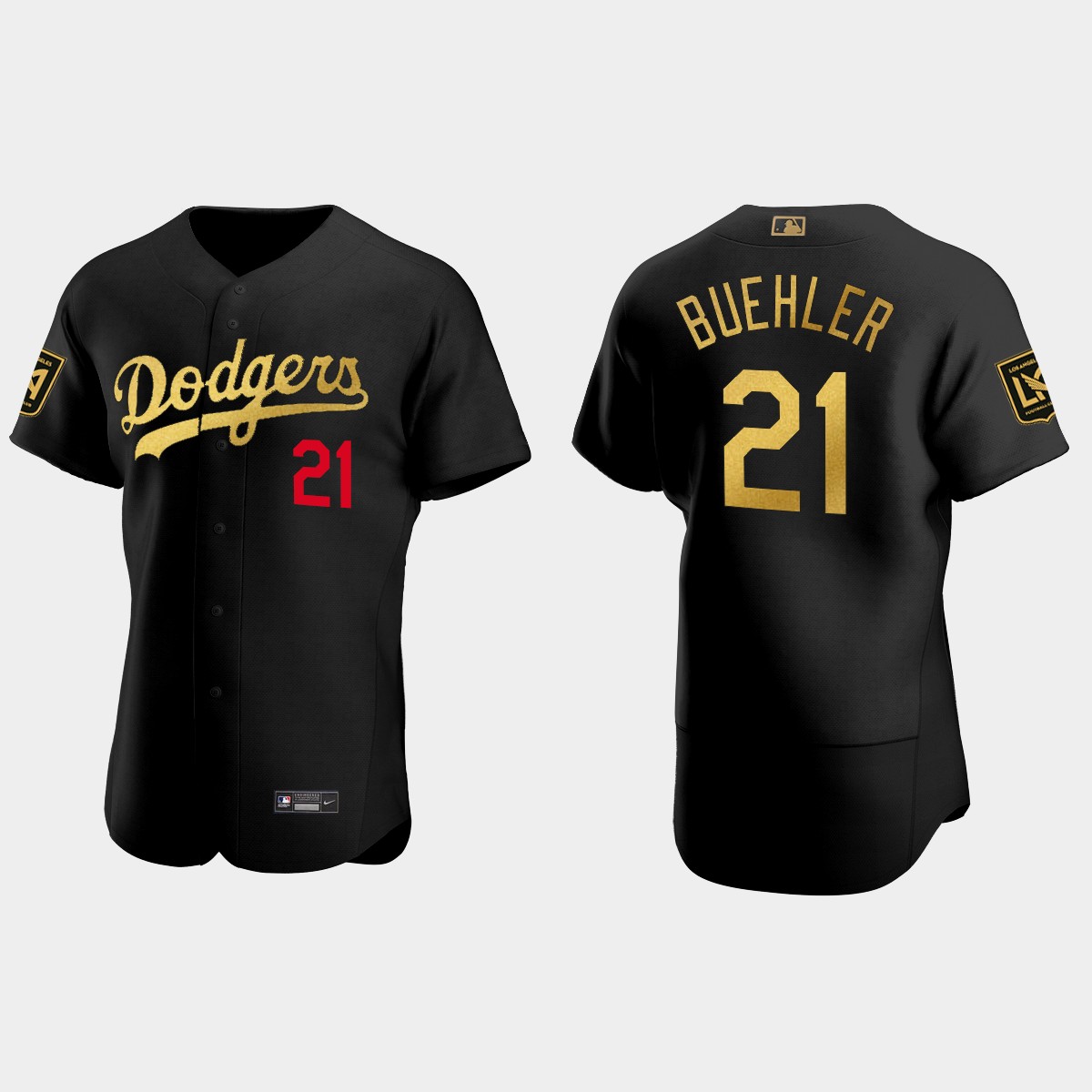Walker Buehler Los Angeles Dodgers LAFC Night Jersey - Black