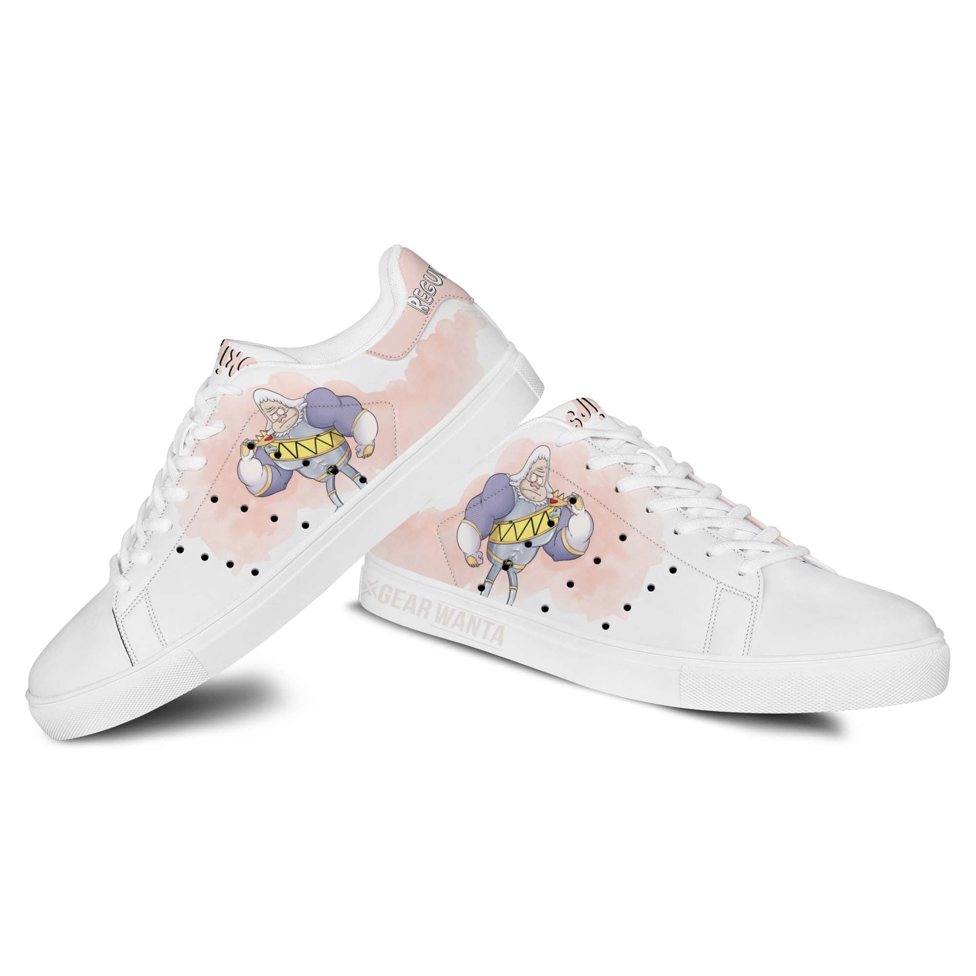 Walks Skips Regular Show Skate Shoes Custom Color Cartoon Sneakers