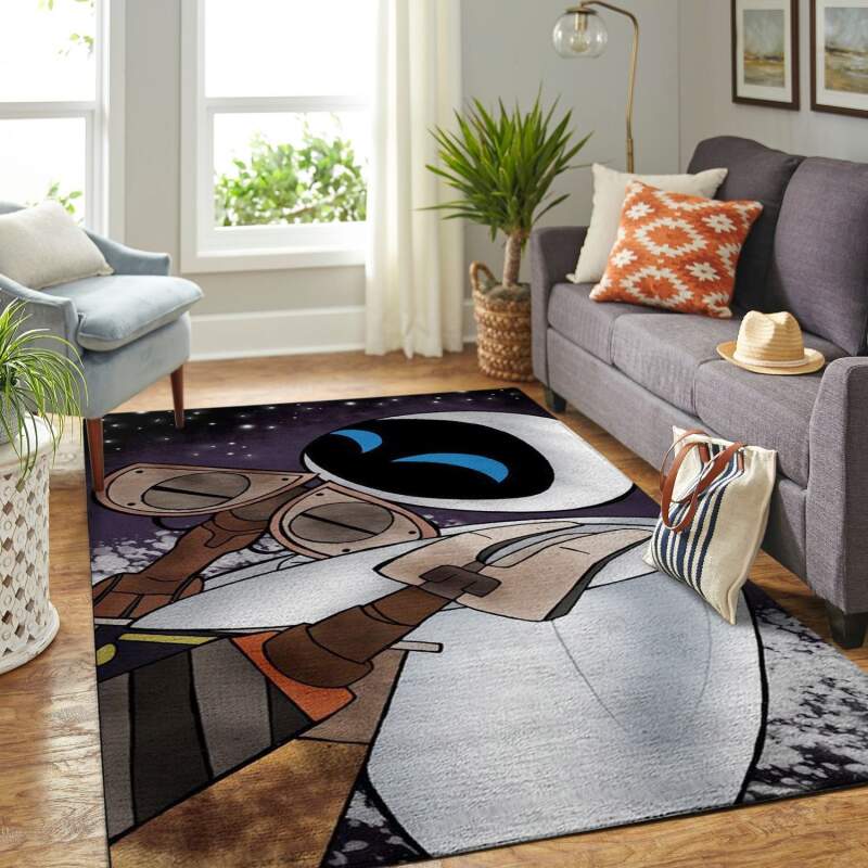 Wall-e Disney Movie Living Room Area Rectangle Rug