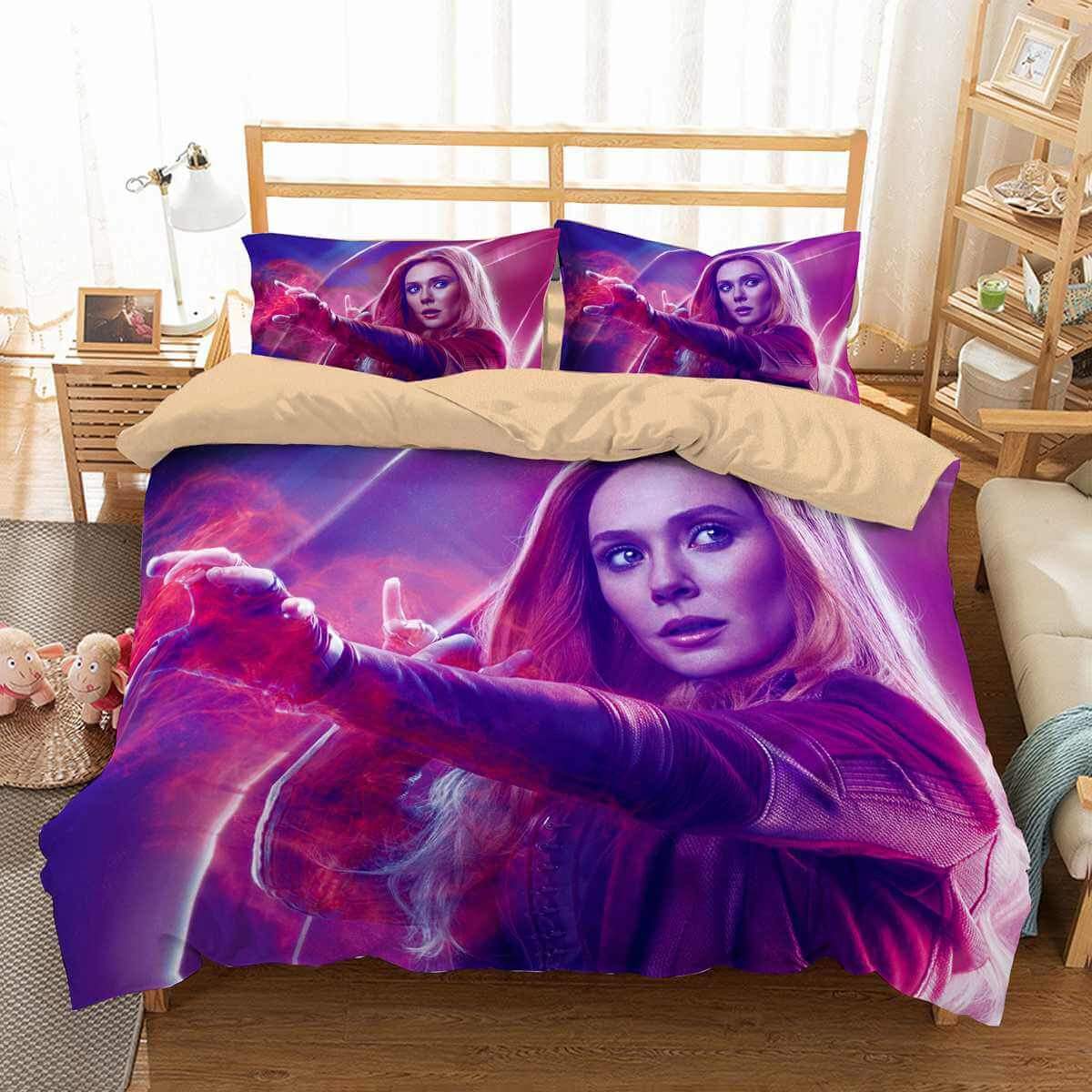 Wanda Maximoff Avengers Infinity War 3D Customized Duvet Cover Bedding Set