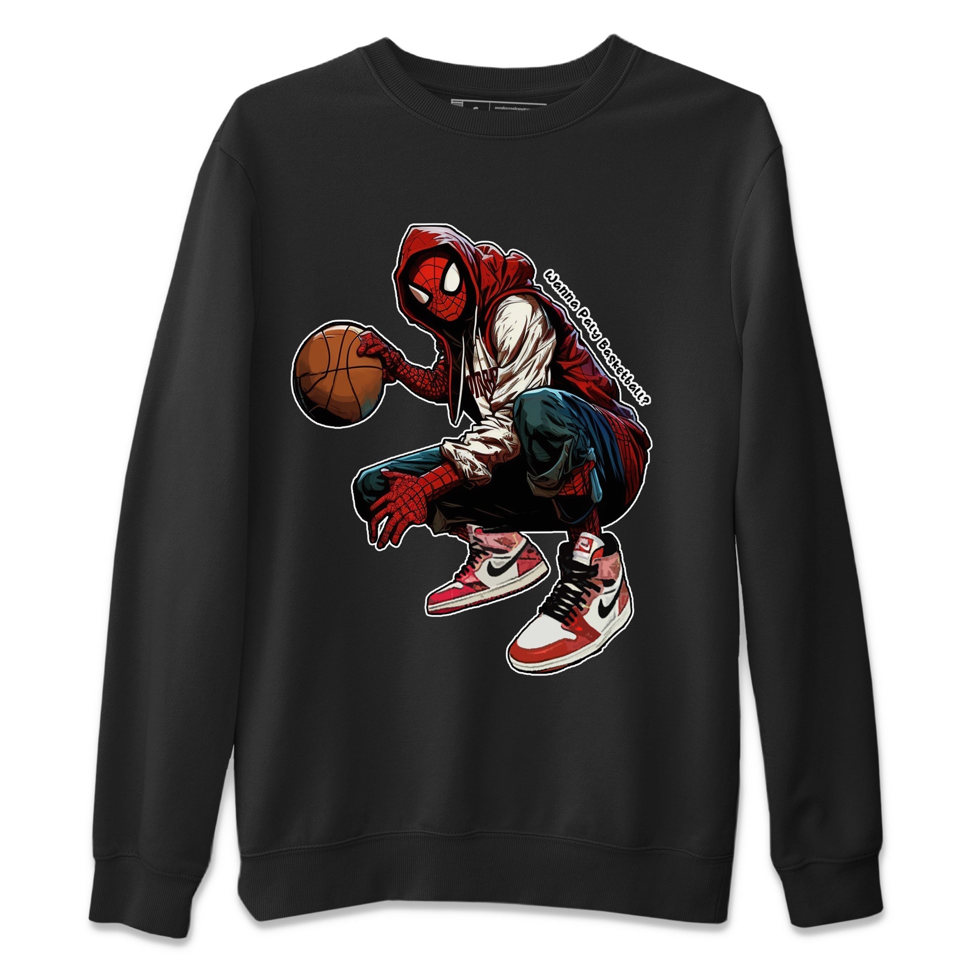 Wanna Play Basketball Unisex Sweater – Air Jordan 1 Spider Man, Sneakers Matching Sweater