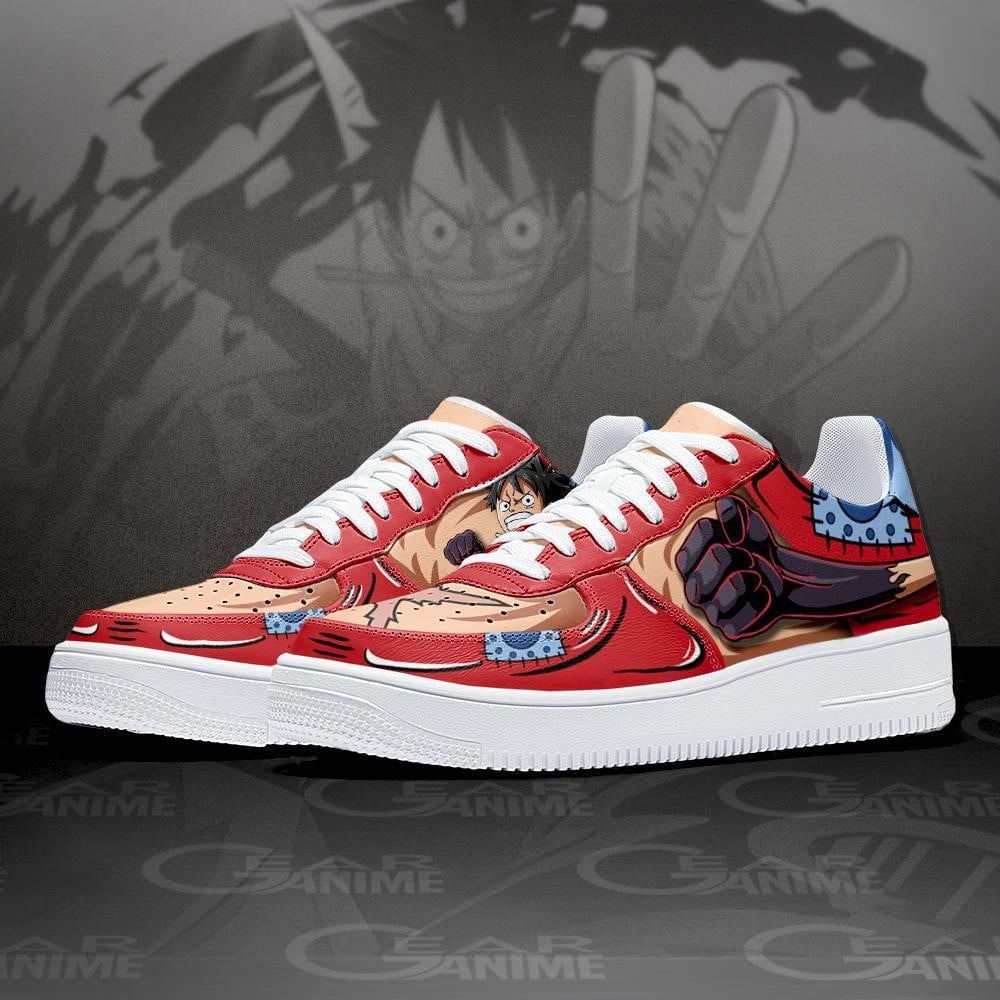 Wano Arc Luffy Air Sneakers Custom One Piece Anime Shoes