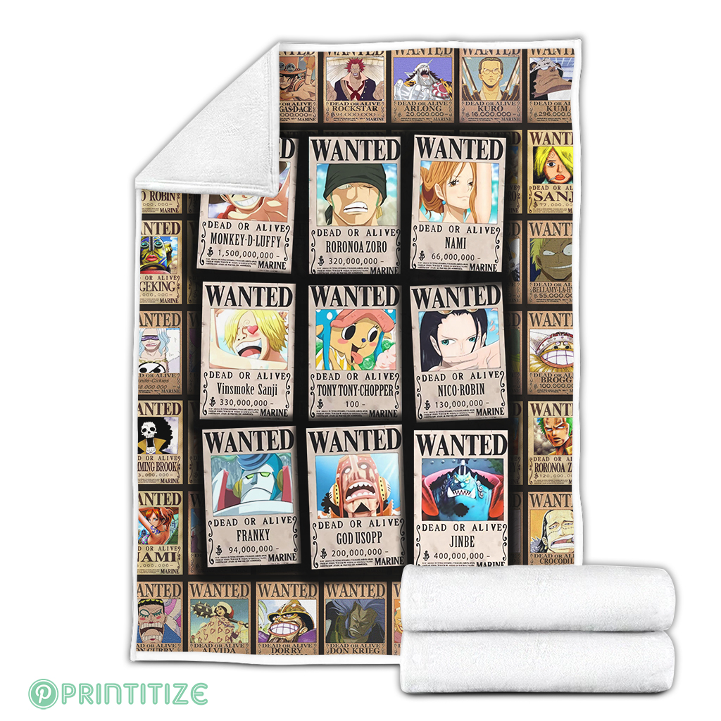 Wanted Manga One Piece Sherpa Blanket Cozy Blanket Fleece Blanket