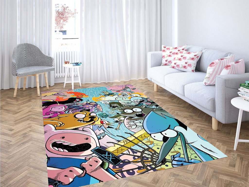 War Adventure Time Character Living Room Modern Carpet Rectangle Rug