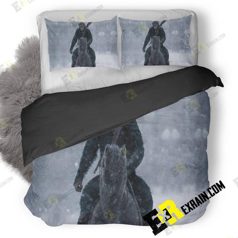 War For The Planet Of The Apes 5K Movie Un 3D Customized Duvet Cover Bedding Set