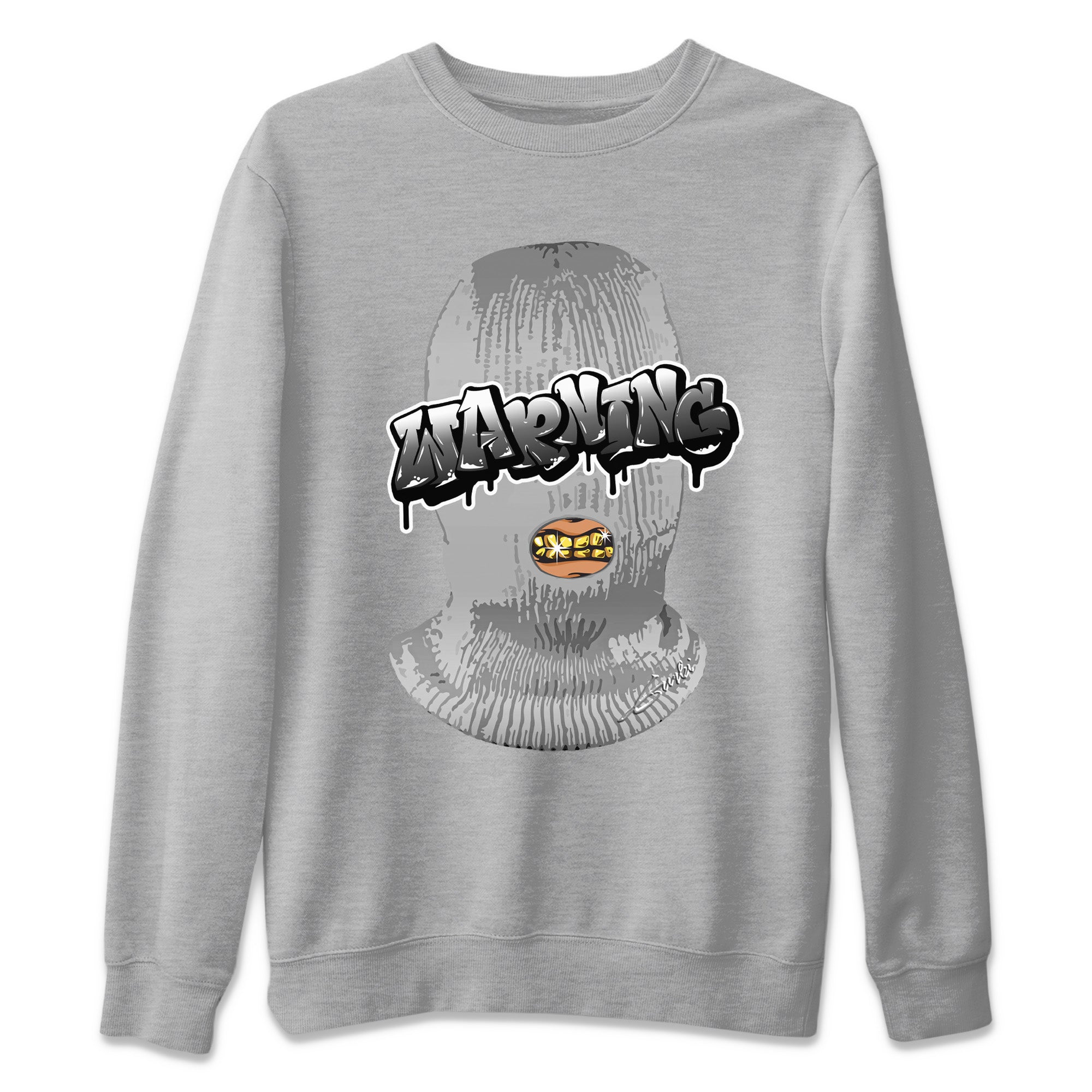 Warning Unisex Sweater – Air Jordan 13 Black Flint, Sneakers Matching Sweater